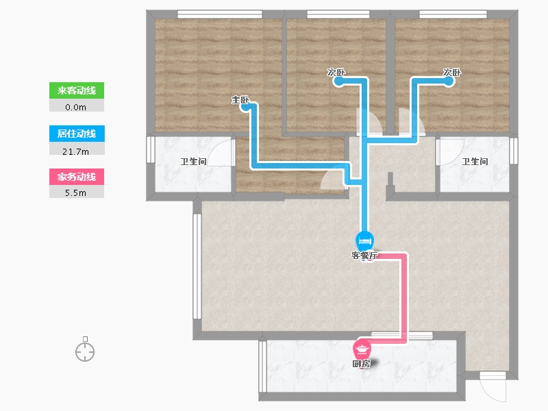 贵州省-六盘水市-文锦苑-131.00-户型库-动静线