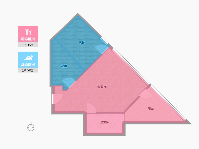 广东省-佛山市-瑞安花园-47.90-户型库-动静分区