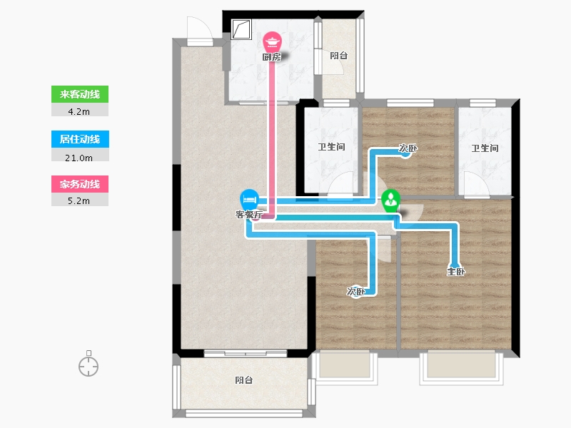 湖南省-长沙市-浏阳恒大华府4期-99.02-户型库-动静线