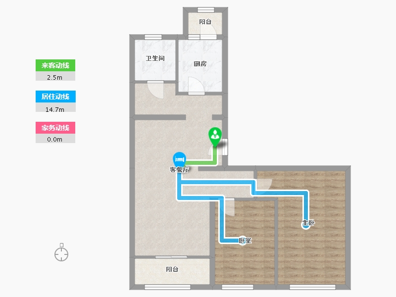 北京-北京市-京旺家园-87.20-户型库-动静线