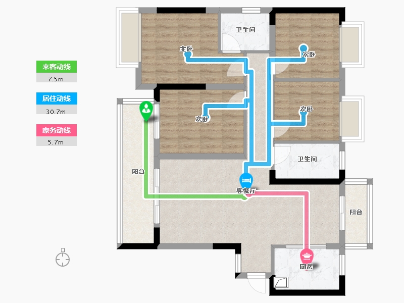 江西省-赣州市-颐泰兴园健康城-100.00-户型库-动静线