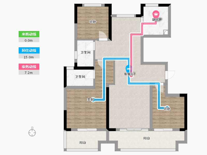 河南省-周口市-滨院子-102.96-户型库-动静线