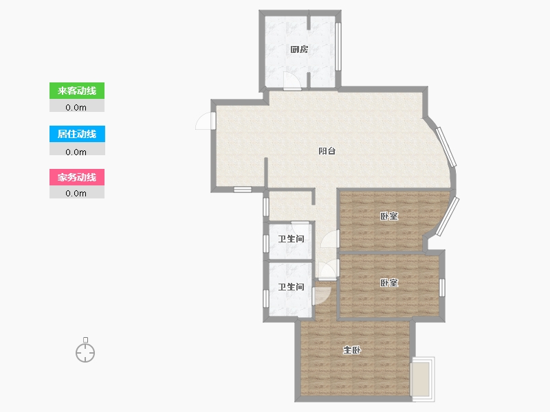 四川省-成都市-中房红枫岭-三期-111.06-户型库-动静线