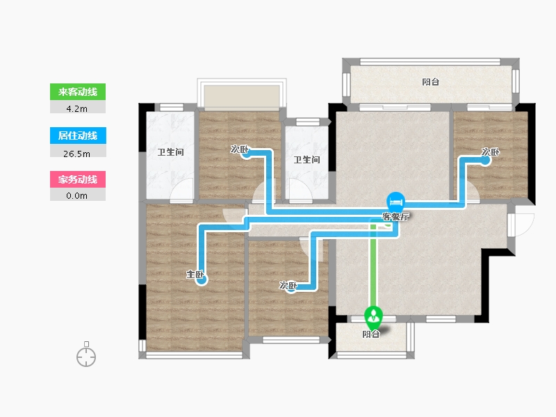 广西壮族自治区-柳州市-静兰湾礼悦山-94.79-户型库-动静线