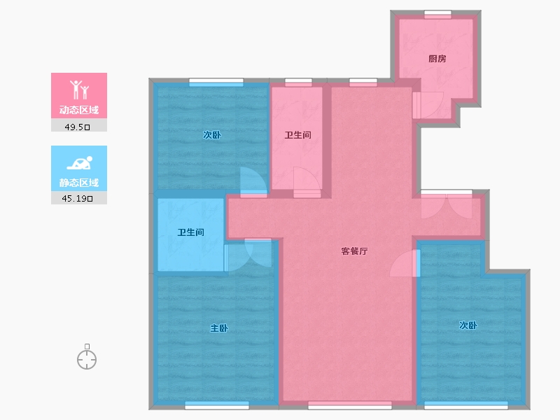 内蒙古自治区-通辽市-和润园-110.00-户型库-动静分区