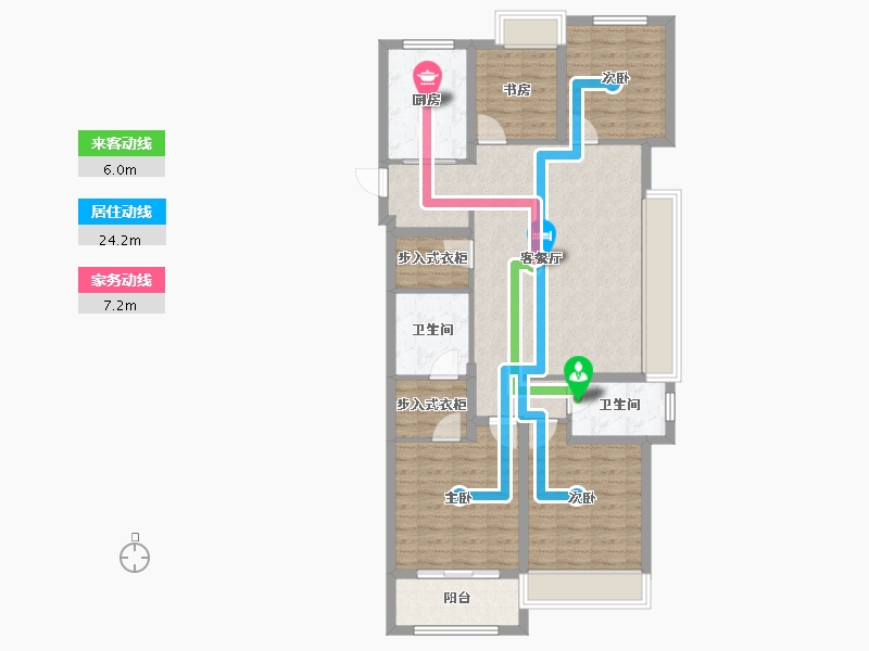 浙江省-湖州市-大家漾山府-109.60-户型库-动静线