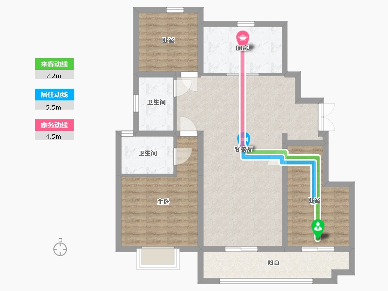 河南省-新乡市-华龙云境-115.00-户型库-动静线