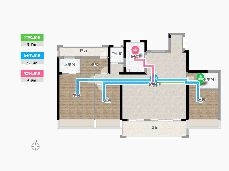 广东省-汕头市-中海悦江府-160.00-户型库-动静线