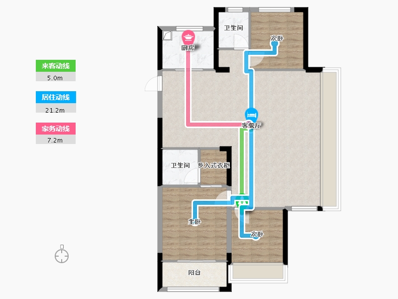 山东省-临沂市-桂语江南-111.58-户型库-动静线