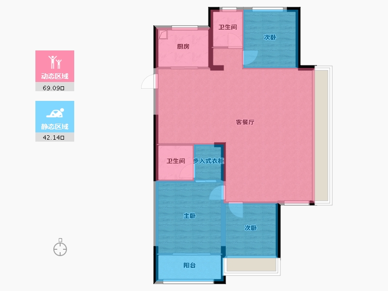 山东省-临沂市-桂语江南-111.58-户型库-动静分区