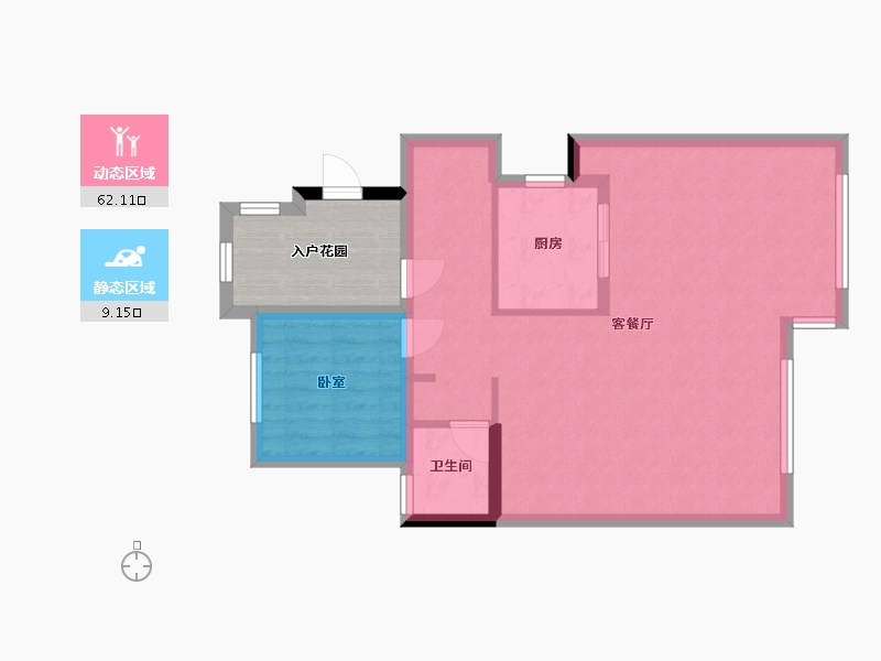 湖北省-武汉市-南山府-136.00-户型库-动静分区