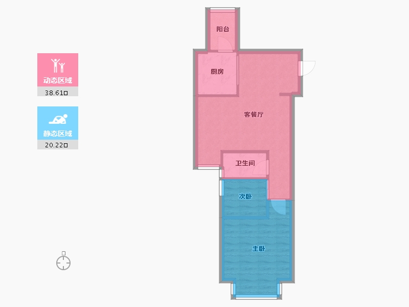 广东省-惠州市-泰豪绿湖新村-46.51-户型库-动静分区