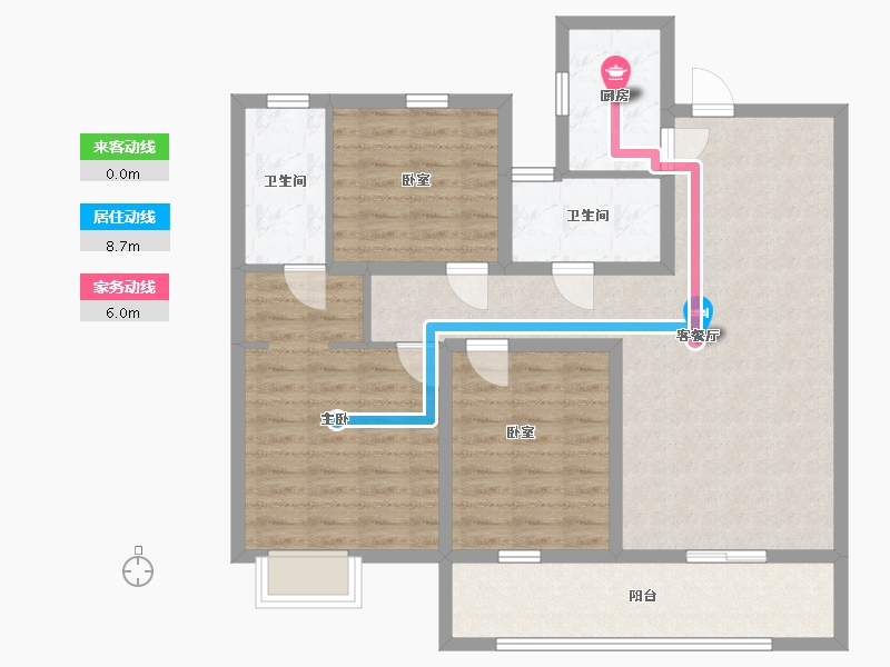 山东省-济宁市-龙城国尊府-97.60-户型库-动静线