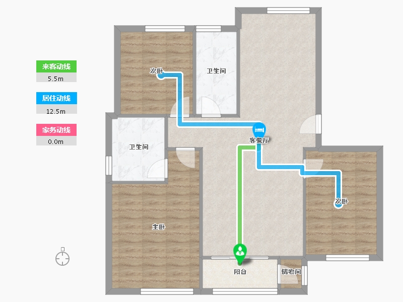 辽宁省-大连市-钻石湾-92.90-户型库-动静线