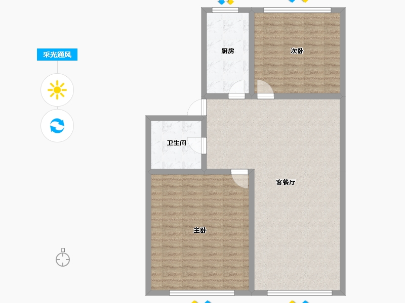 辽宁省-沈阳市-天成小区-100.00-户型库-采光通风