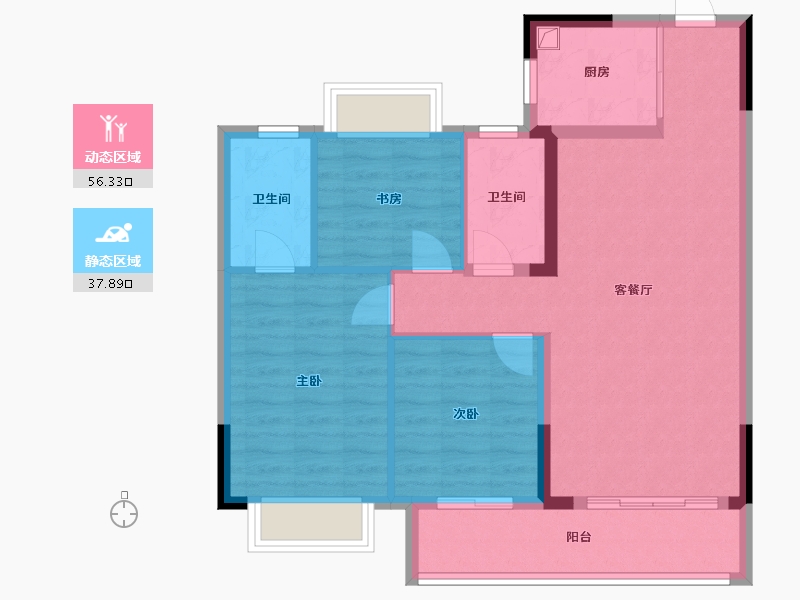 江西省-抚州市-华章硕丰八方城-84.00-户型库-动静分区