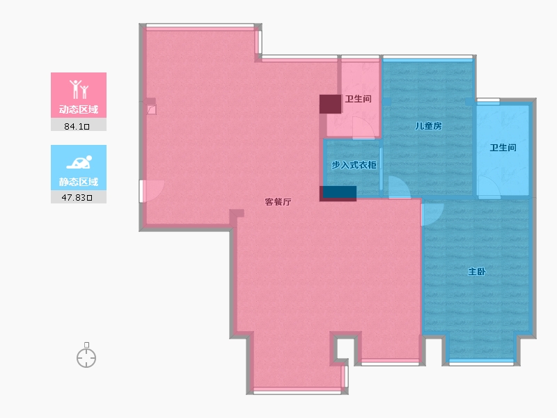 江苏省-扬州市-京华御景苑-143.47-户型库-动静分区