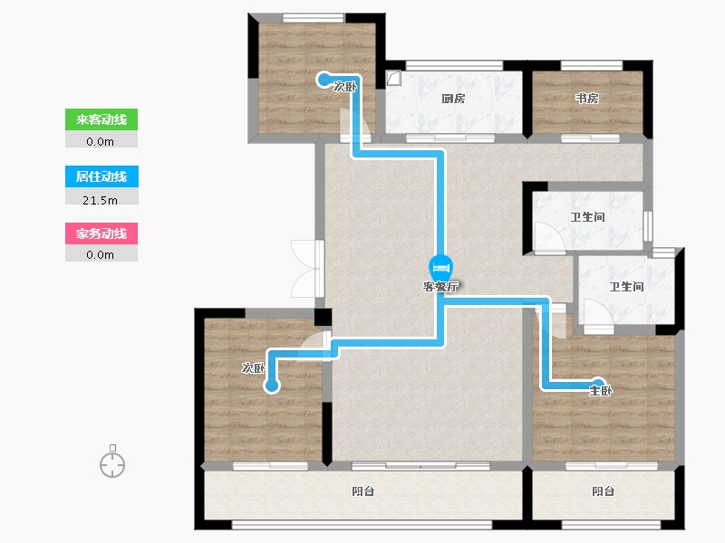 山东省-济宁市-济宁宸悦府-125.00-户型库-动静线