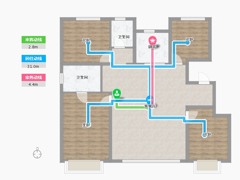 河北省-保定市-新江湾城-113.60-户型库-动静线