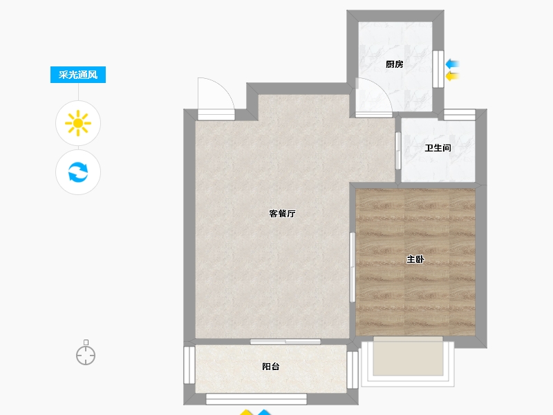 广东省-深圳市-汇龙花园-33.03-户型库-采光通风