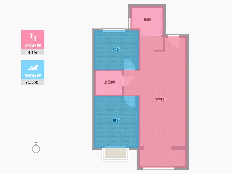 山西省-太原市-保利和光尘樾-65.00-户型库-动静分区