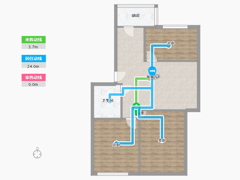 福建省-福州市-肃威花园-88.32-户型库-动静线