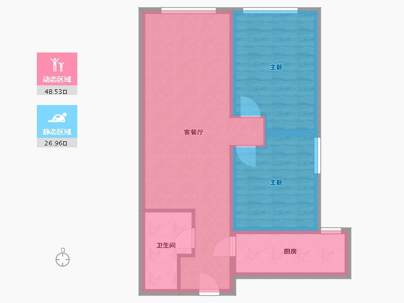 北京-北京市-金隅万科城-68.00-户型库-动静分区