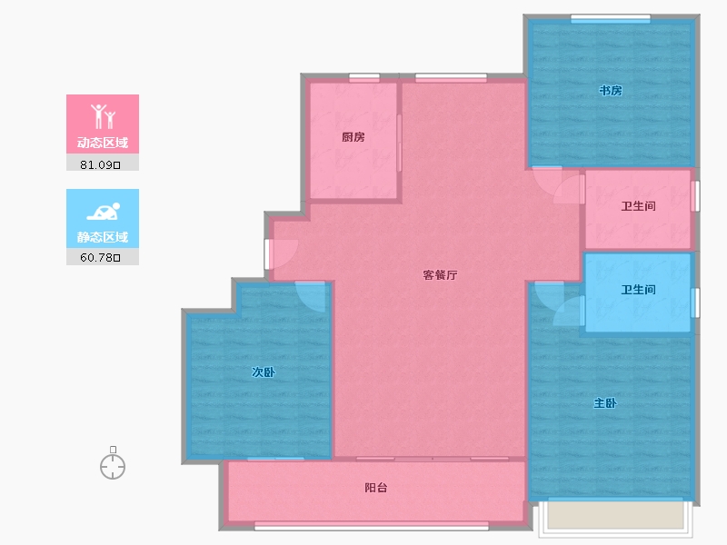 河北省-沧州市-德利翠湖天下-118.40-户型库-动静分区