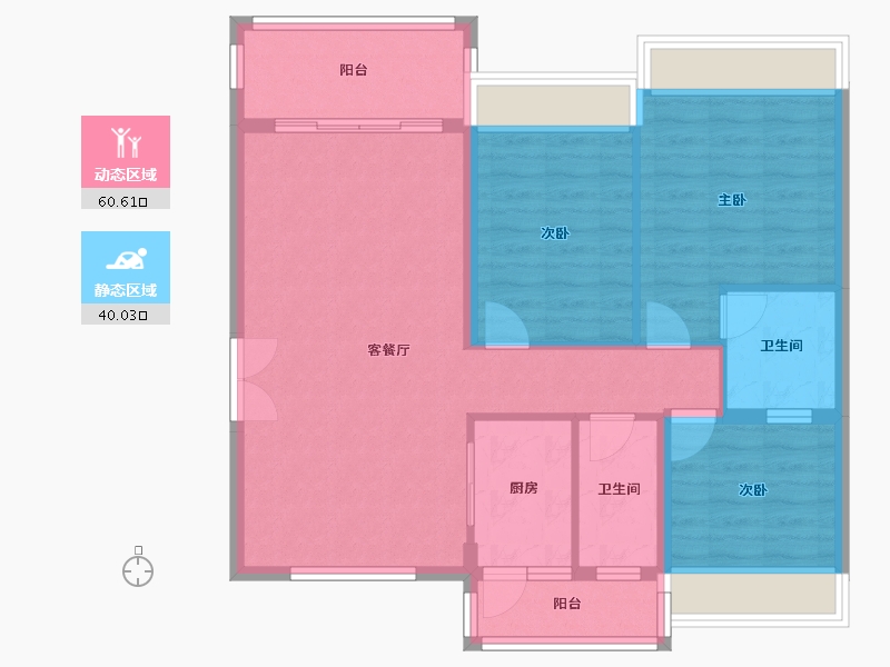 广东省-云浮市-万汇广场-100.50-户型库-动静分区