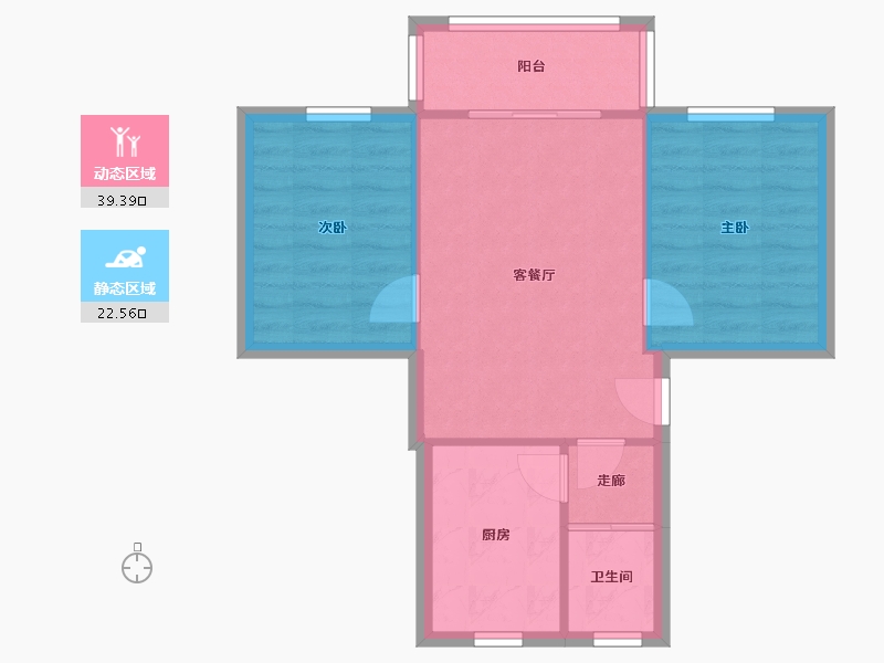 四川省-成都市-瑞升花园-71.09-户型库-动静分区