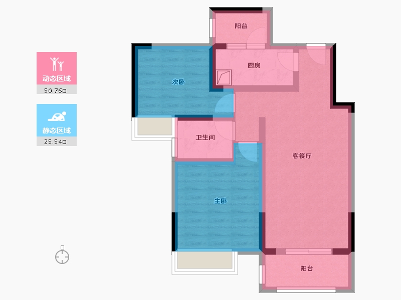 四川省-成都市-梧桐里-63.20-户型库-动静分区