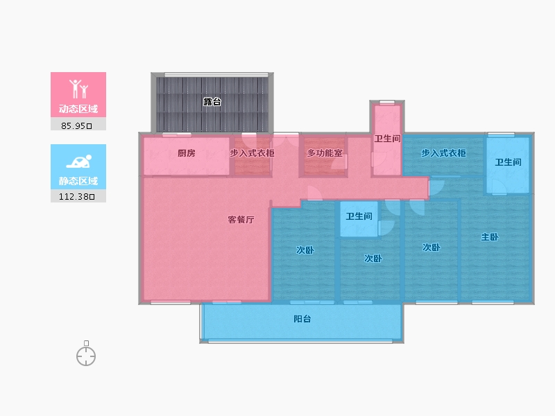 河南省-郑州市-金茂如意府-234.40-户型库-动静分区