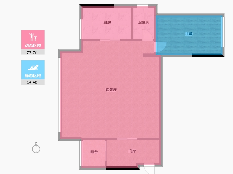 四川省-达州市-滨江四季花城睿城-144.00-户型库-动静分区