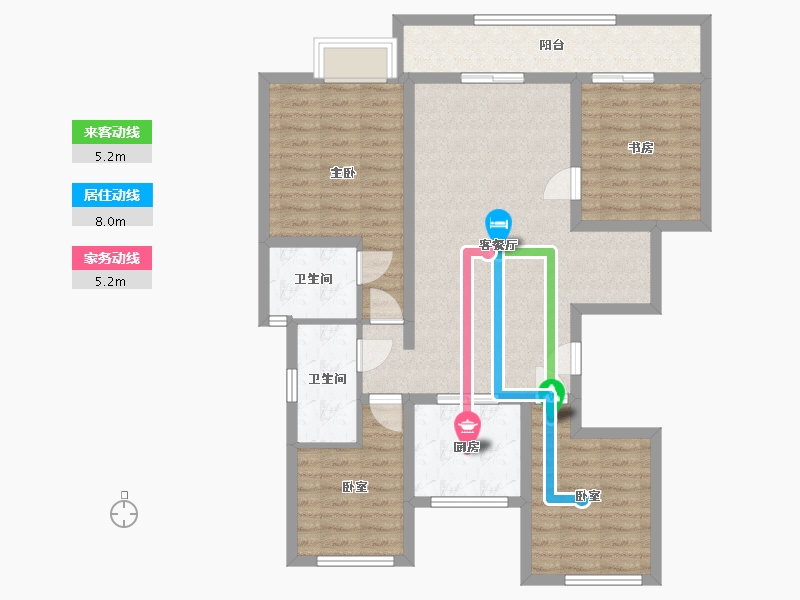 河北省-沧州市-石榴玉兰湾-116.00-户型库-动静线