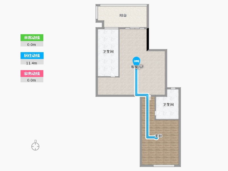 湖北省-武汉市-武汉雅居乐花园-124.80-户型库-动静线