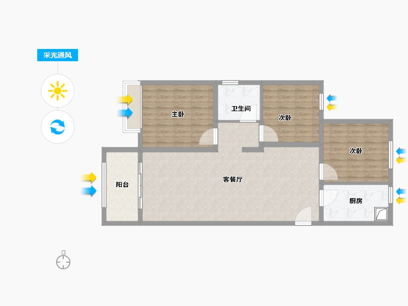 河北省-邢台市-保利云上-98.00-户型库-采光通风