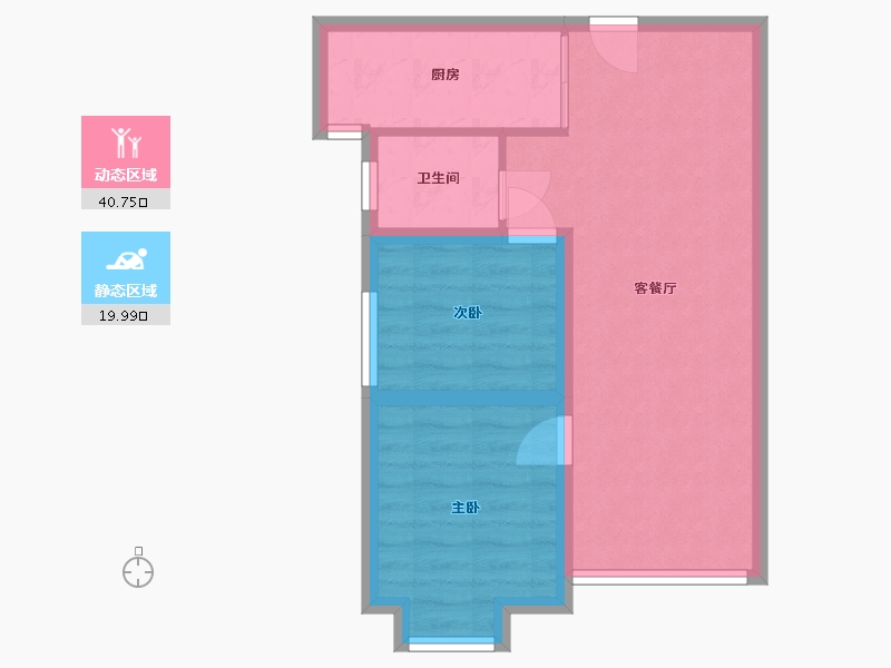 海南省-海口市-夏瑶雅苑-56.38-户型库-动静分区