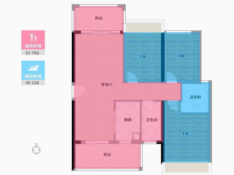 广东省-汕头市-金紫名邦-92.00-户型库-动静分区