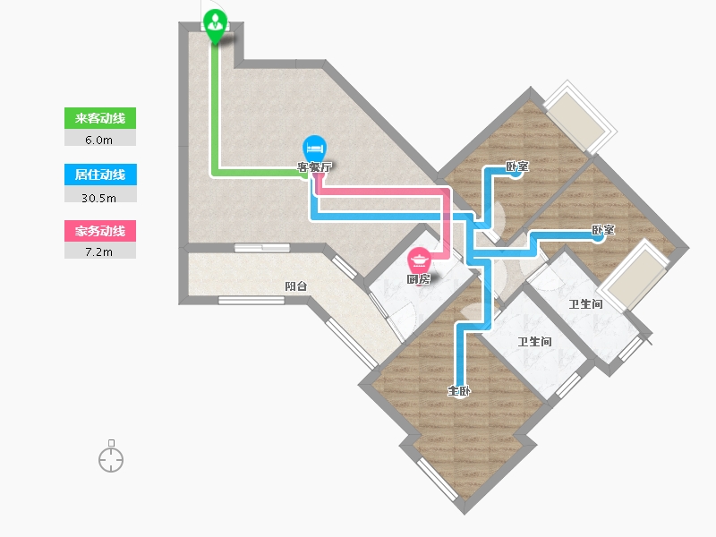 广东省-深圳市-里奥de花园-85.60-户型库-动静线