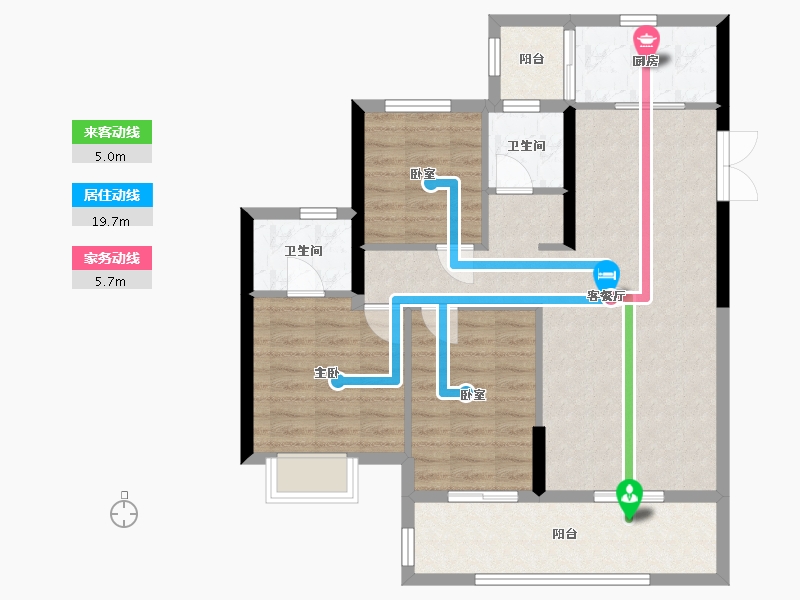 湖北省-恩施土家族苗族自治州-武建中港城-117.43-户型库-动静线