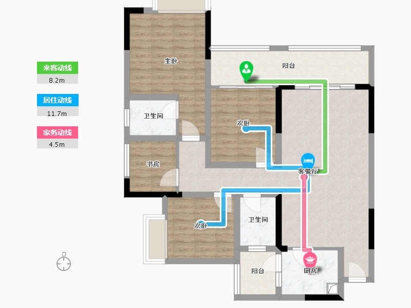 四川省-泸州市-中广一品城-102.00-户型库-动静线