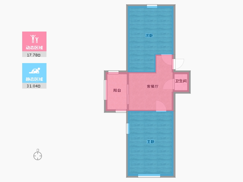 河北省-唐山市-红星楼-37号-53.00-户型库-动静分区