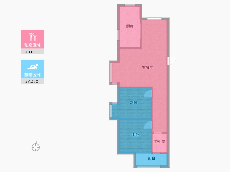 福建省-厦门市-莲花新城湖园-71.20-户型库-动静分区