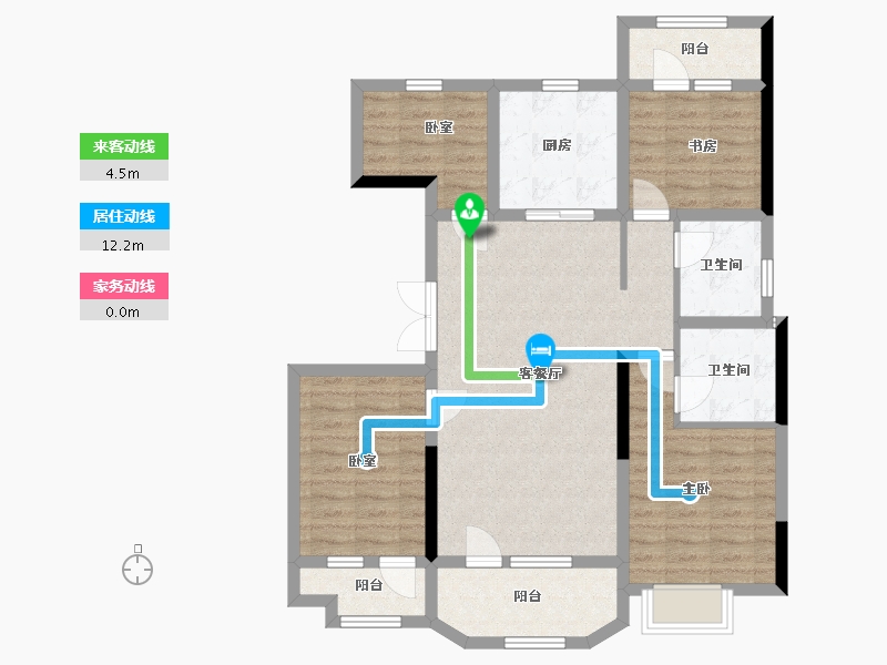 山东省-济宁市-瑞马世家-95.19-户型库-动静线