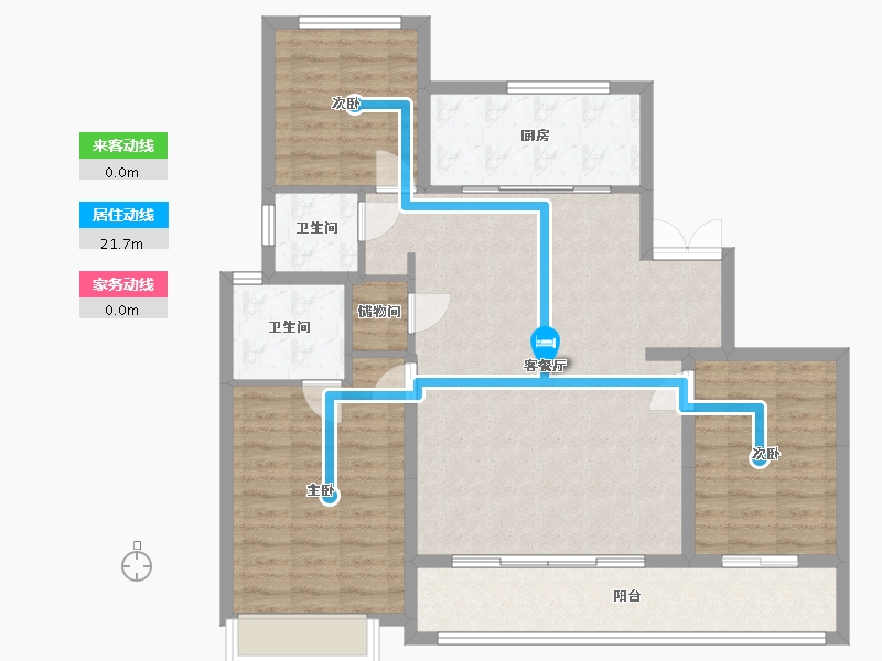 陕西省-西安市-中粮大悦未来城-114.40-户型库-动静线