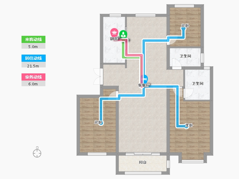 河北省-邢台市-家乐园集团天一城-109.00-户型库-动静线