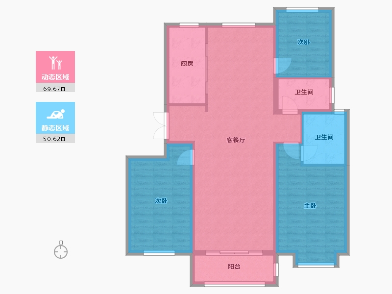 河北省-邢台市-家乐园集团天一城-109.00-户型库-动静分区