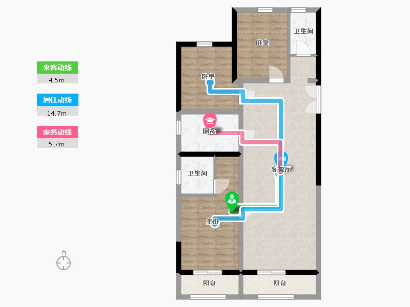 河北省-廊坊市-三湘印象森林海尚城售楼处-118.00-户型库-动静线