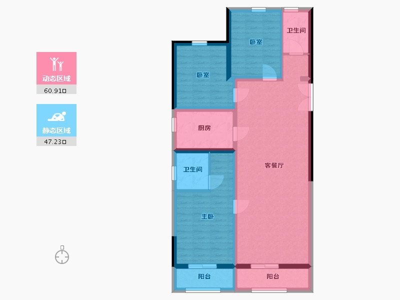 河北省-廊坊市-三湘印象森林海尚城售楼处-118.00-户型库-动静分区