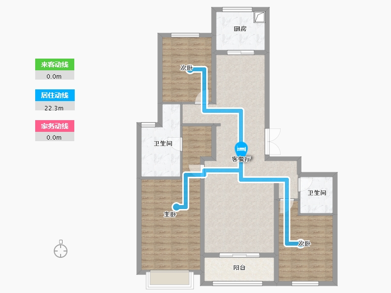 山西省-太原市-融创太原府-134.40-户型库-动静线